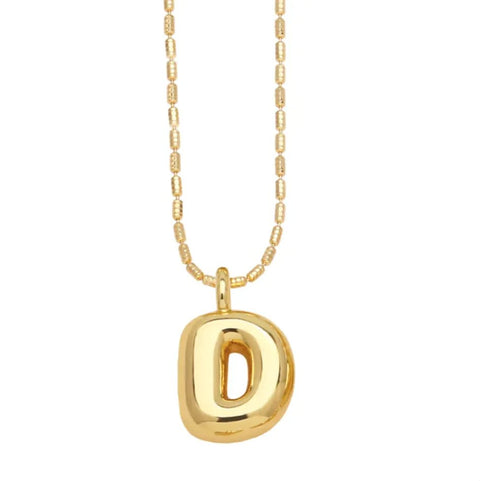 Gold - Plated 26 - Letter Pendant Necklace – Hip Hop Clavicle Chain - Wow Store