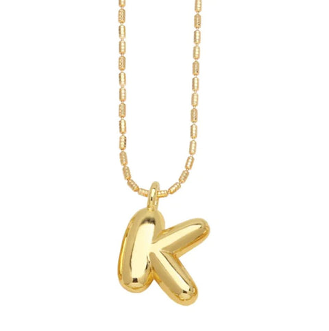 Gold - Plated 26 - Letter Pendant Necklace – Hip Hop Clavicle Chain - Wow Store