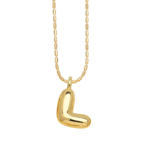 Gold - Plated 26 - Letter Pendant Necklace – Hip Hop Clavicle Chain - Wow Store
