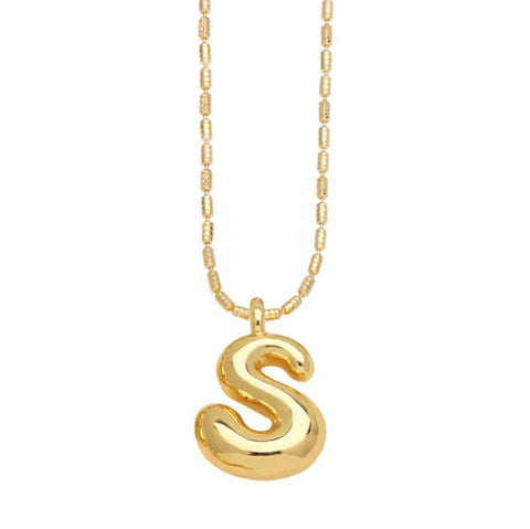Gold - Plated 26 - Letter Pendant Necklace – Hip Hop Clavicle Chain - Wow Store
