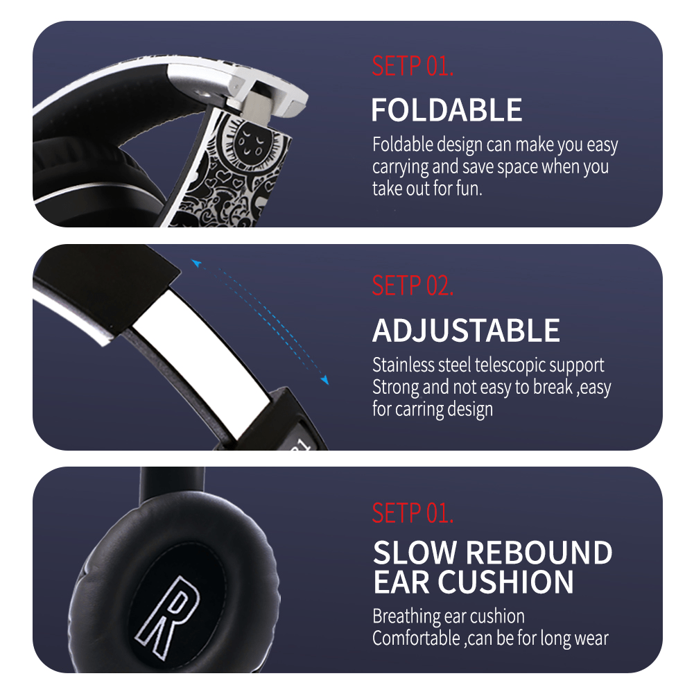 Graffiti Wireless Bluetooth Headphones | Wow Store - Wow Store