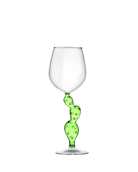 Green Cactus Wine Glass - Wow Store
