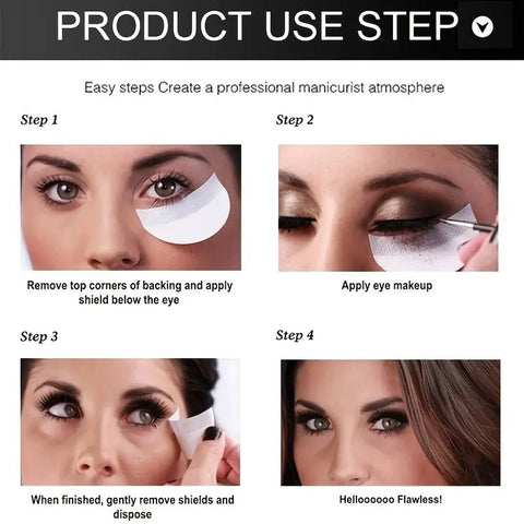 Half - Moon Shape Eyeshadow Patches for Makeup Residue - Wow Store