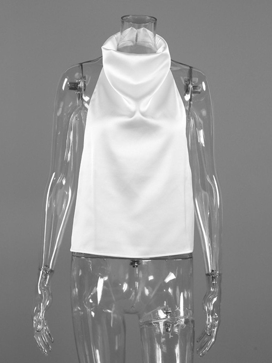 Halter Neck Satin Cami - Wow Store