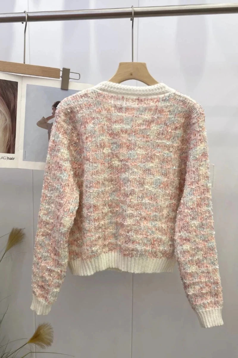 Heathered Button Up Long Sleeve Cardigan - Wow Store