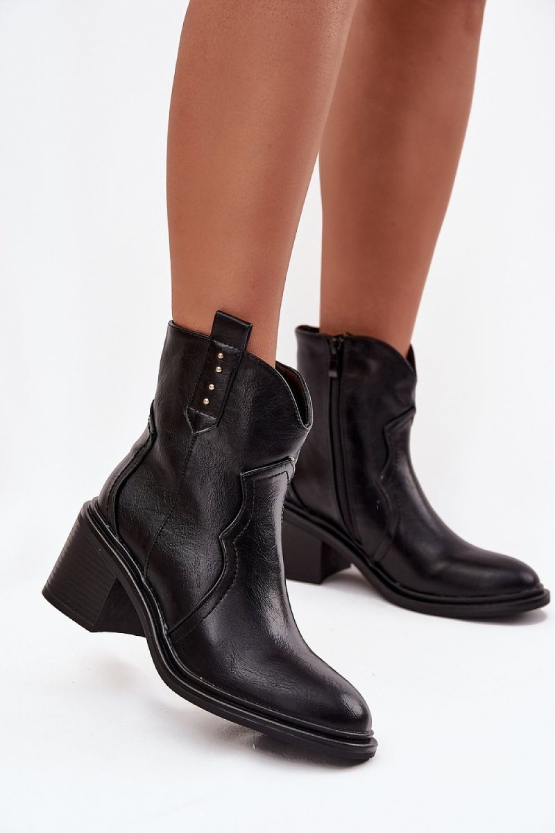 Step In Style ankle boots with heel - Stylish women's fall winter footwear