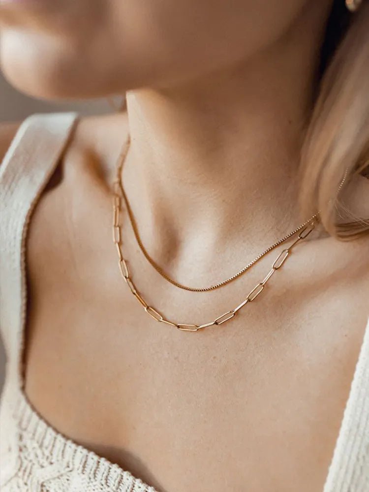Hip - Hop Double - Layered Chain Necklace - Wow Store