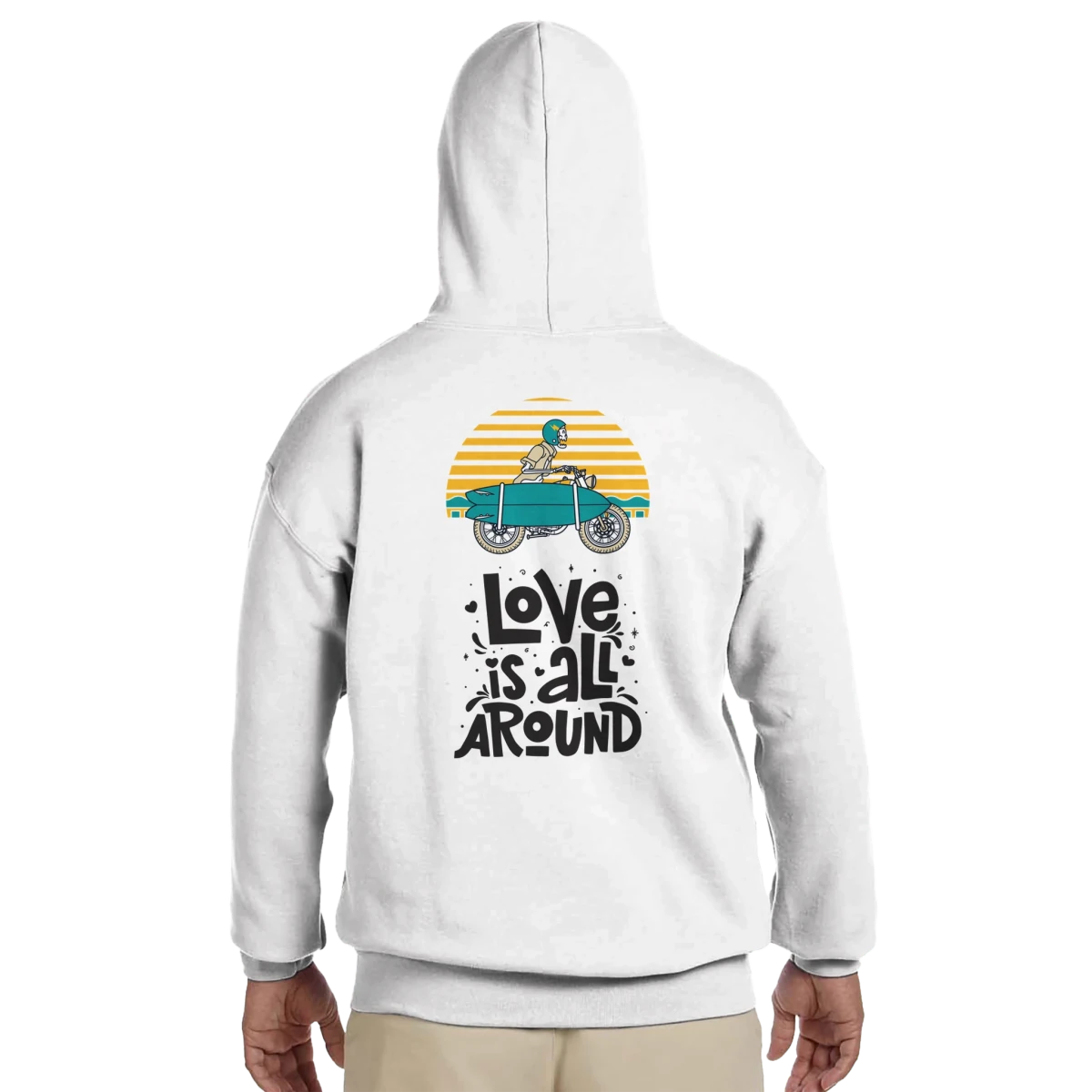 I Love Myself Wave Hoodie — Gildan 18500 | Spring 2026 - Wow Store