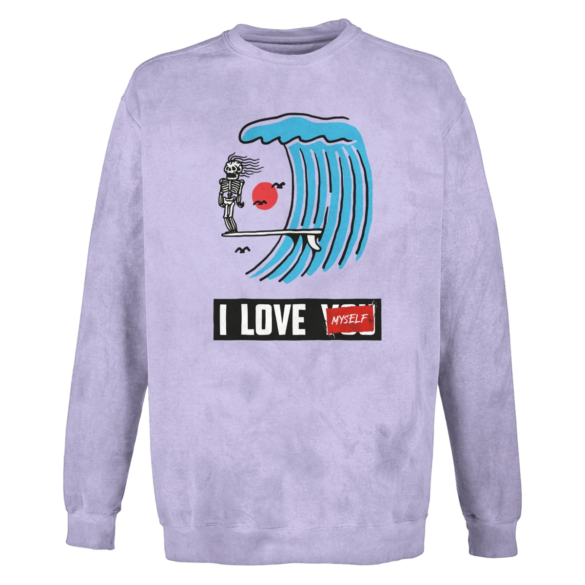 I Love Myself Wave Premium Crewneck | Spring 2026 - Wow Store