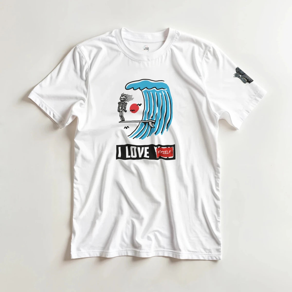 I Love Myself Wave Tee — Gildan 5000 | Spring 2026 - Wow Store