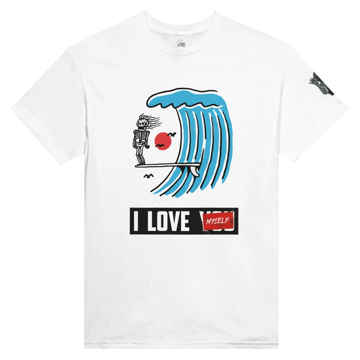 I Love Myself Wave Tee — Gildan 5000 | Spring 2026 - Wow Store