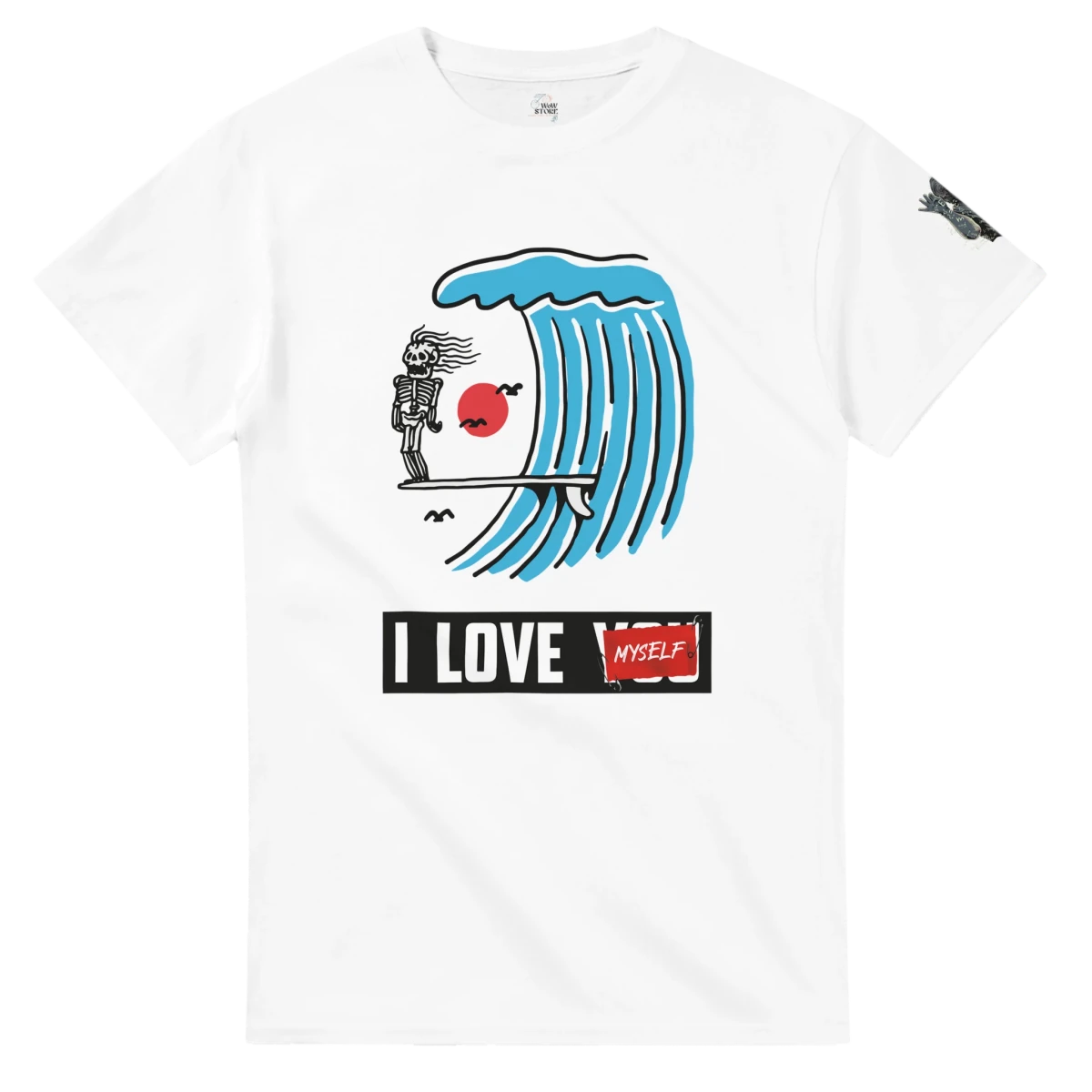 I Love Myself Wave Tee — Gildan 5000 | Spring 2026 - Wow Store
