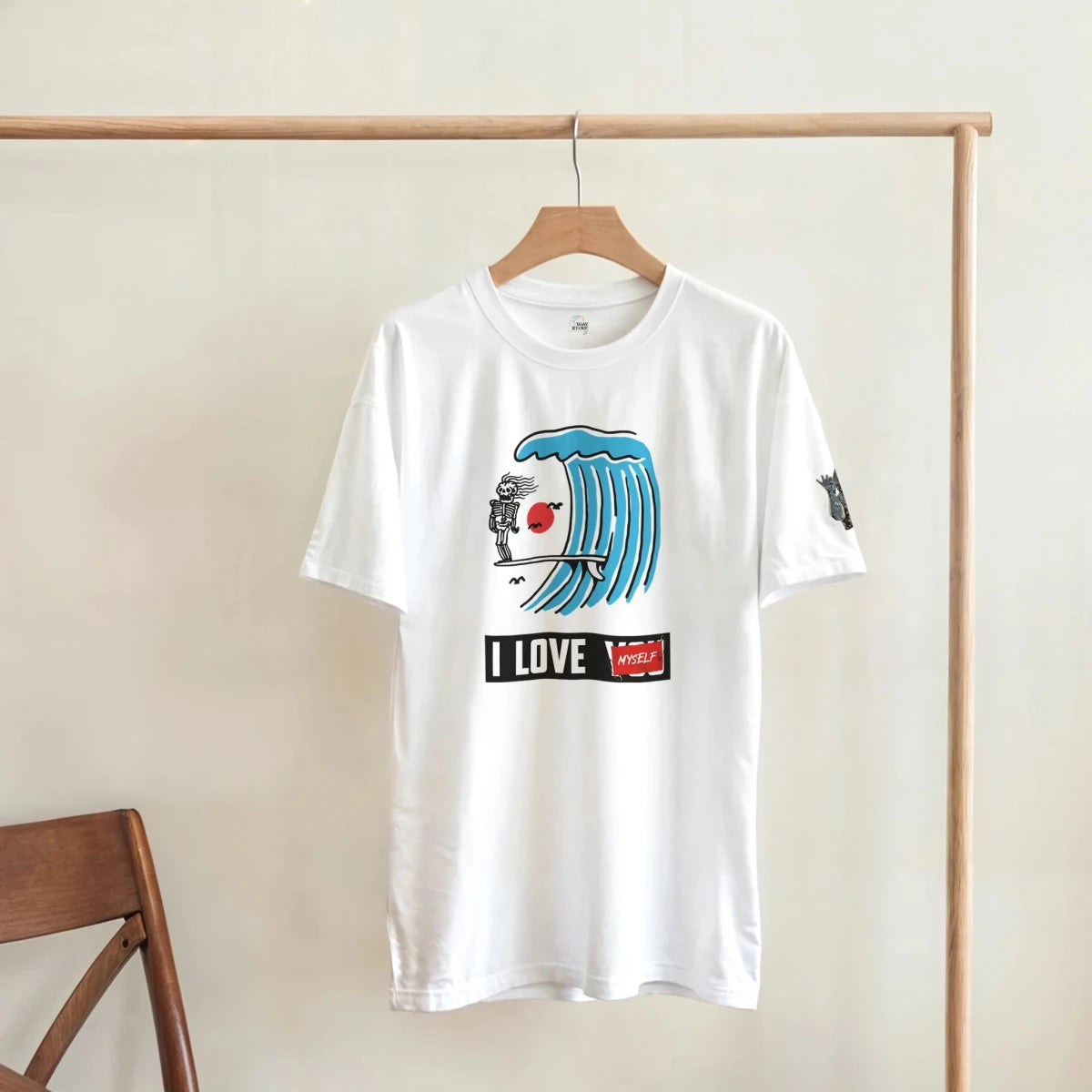 I Love Myself Wave Tee — Gildan 5000 | Spring 2026 - Wow Store
