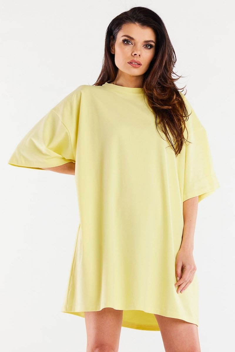 Infinite You Day Dress – Elegant casual women's fashion in soft neutral tone | WowStore.live