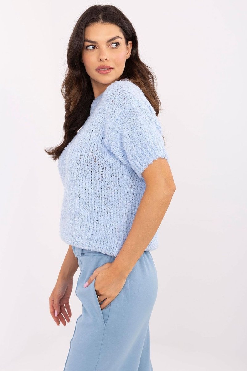 Italy Moda Short Sleeve Sweater - Model 206942 | Chic Italian Knitwear | wowstore.live - Wow Store