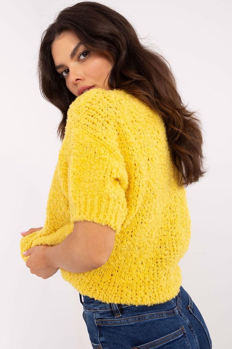 Italy Moda Short Sleeve Sweater - Model 206942 | Chic Italian Knitwear | wowstore.live - Wow Store