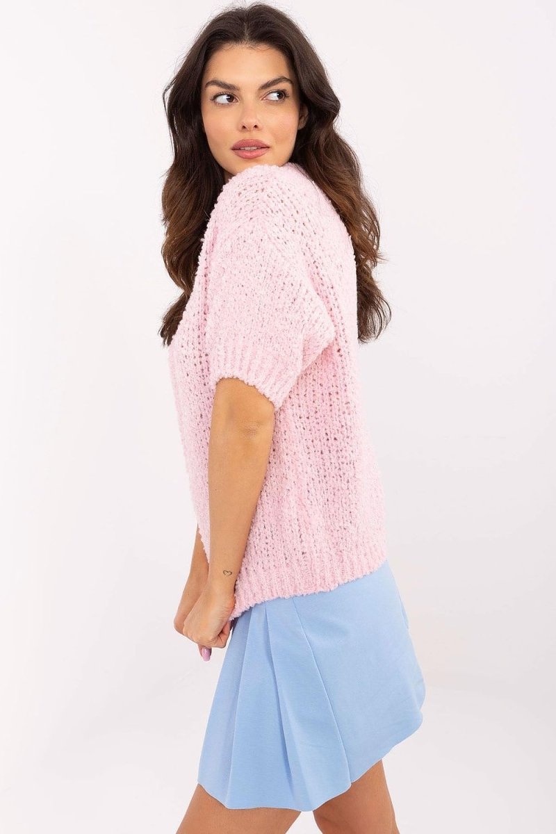 Italy Moda Short Sleeve Sweater - Model 206942 | Chic Italian Knitwear | wowstore.live - Wow Store
