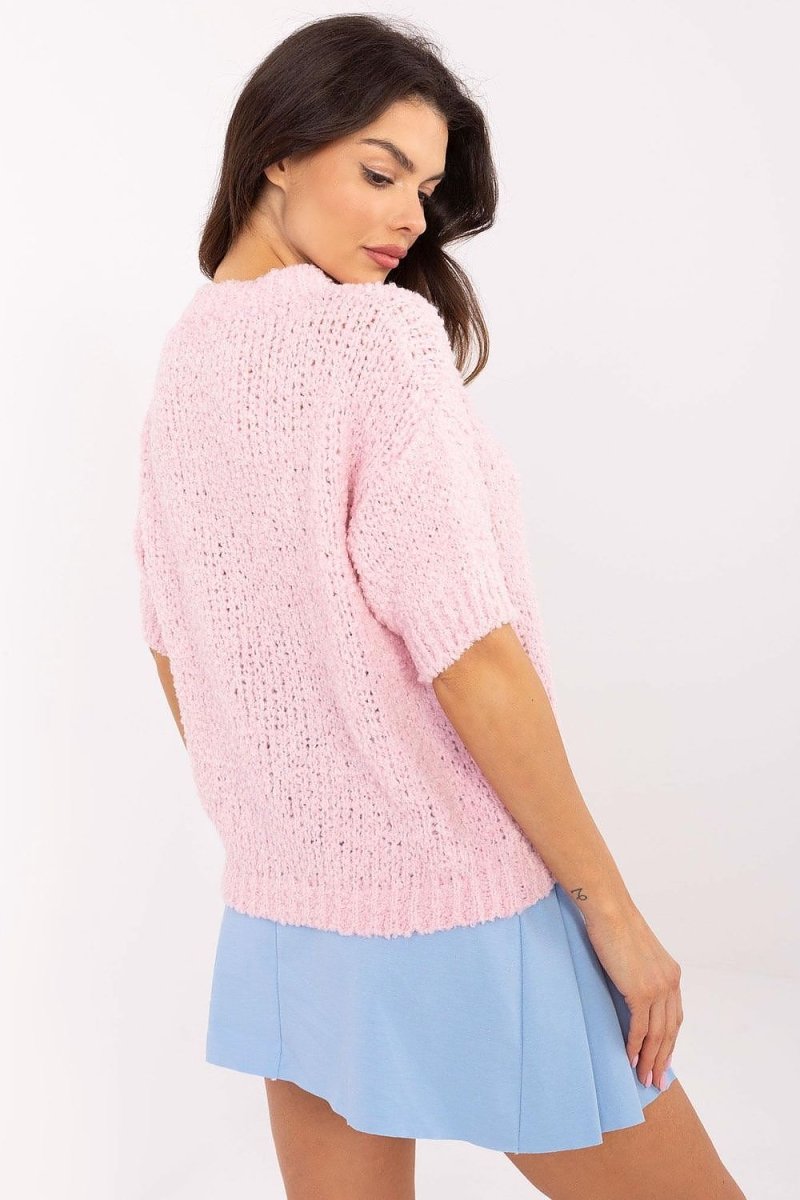 Italy Moda Short Sleeve Sweater - Model 206942 | Chic Italian Knitwear | wowstore.live - Wow Store
