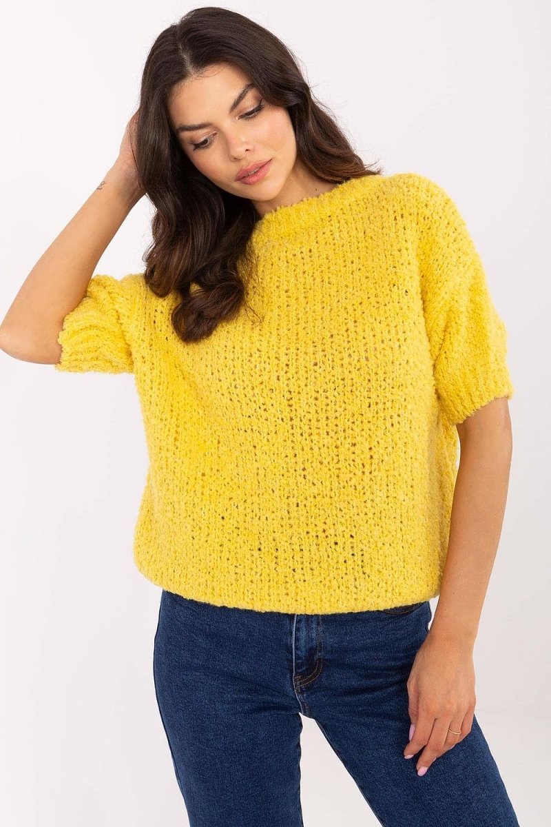 Italy Moda Short Sleeve Sweater - Model 206942 | Chic Italian Knitwear | wowstore.live - Wow Store