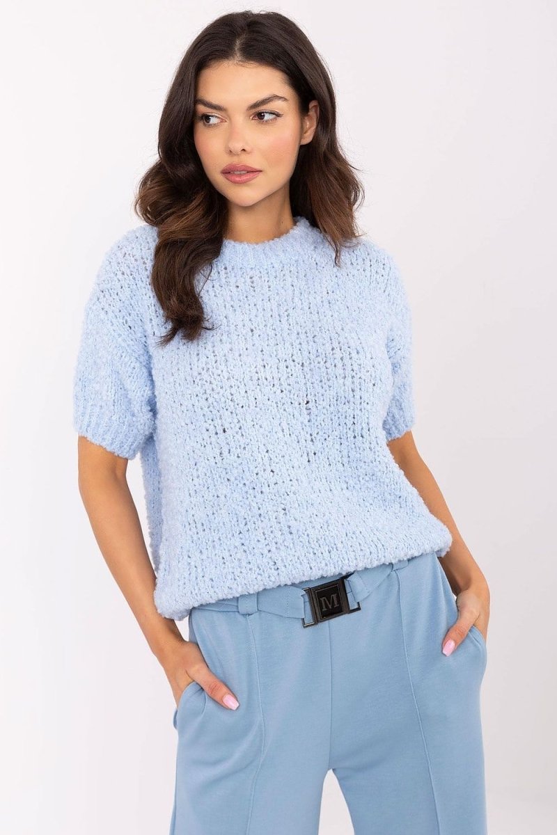 Italy Moda Short Sleeve Sweater - Model 206942 | Chic Italian Knitwear | wowstore.live - Wow Store