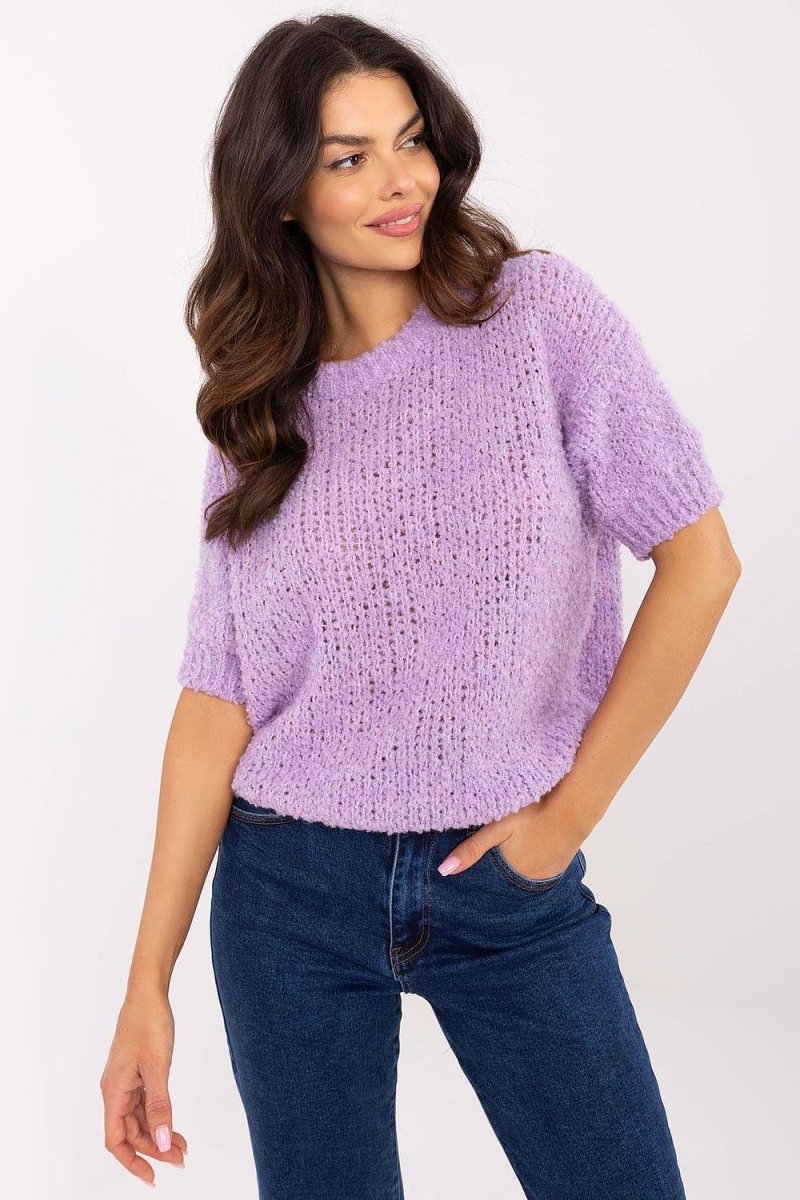 Italy Moda Short Sleeve Sweater - Model 206942 | Chic Italian Knitwear | wowstore.live - Wow Store