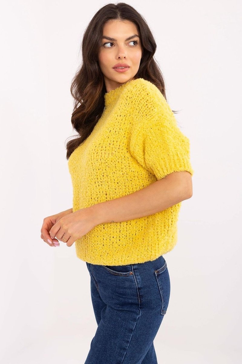 Italy Moda Short Sleeve Sweater - Model 206942 | Chic Italian Knitwear | wowstore.live - Wow Store