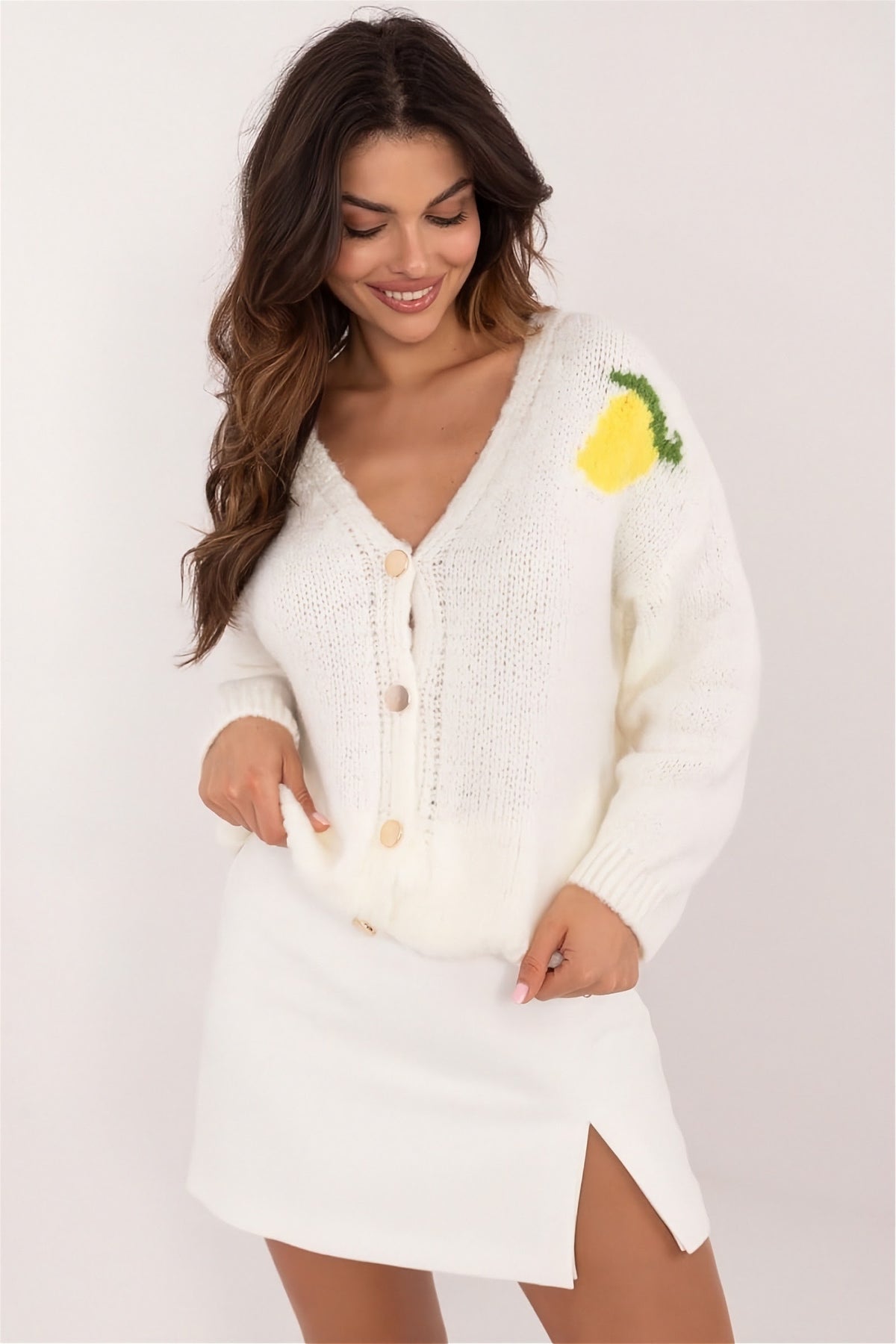 Italy Moda Women's Knit Cardigan Open Front Layering Piece - Stylish Autumn Winter Sweater