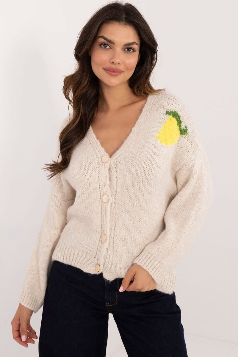 Italy Moda Women's Knit Cardigan Model 200478 - Stylish Open Front Layering Piece | wowstore.live - Wow Store
