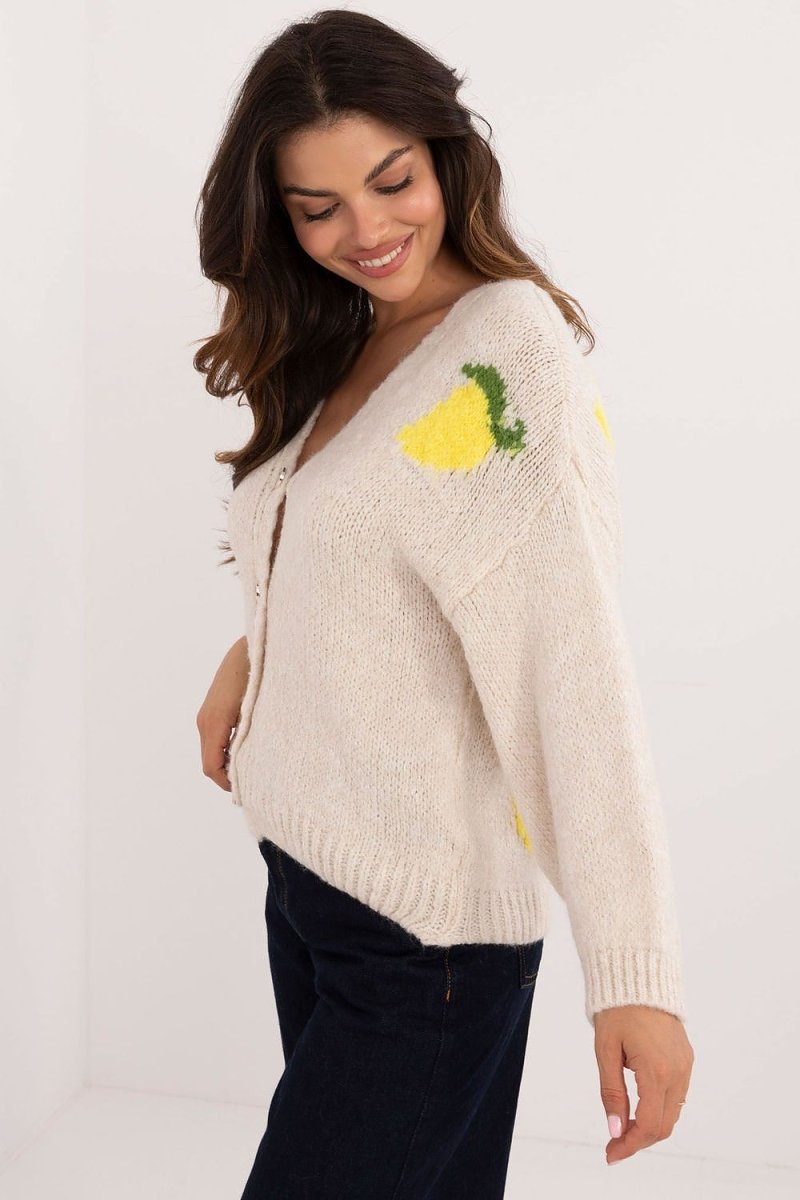 Italy Moda Women's Knit Cardigan Model 200478 - Stylish Open Front Layering Piece | wowstore.live - Wow Store