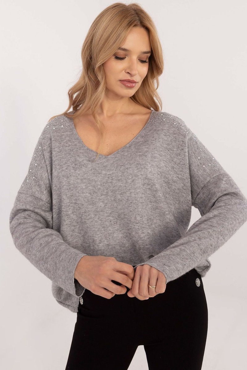 Italy Moda Women's Knitted Jumper Model 202741 - Elegant Casual Sweater | wowstore.live - Wow Store