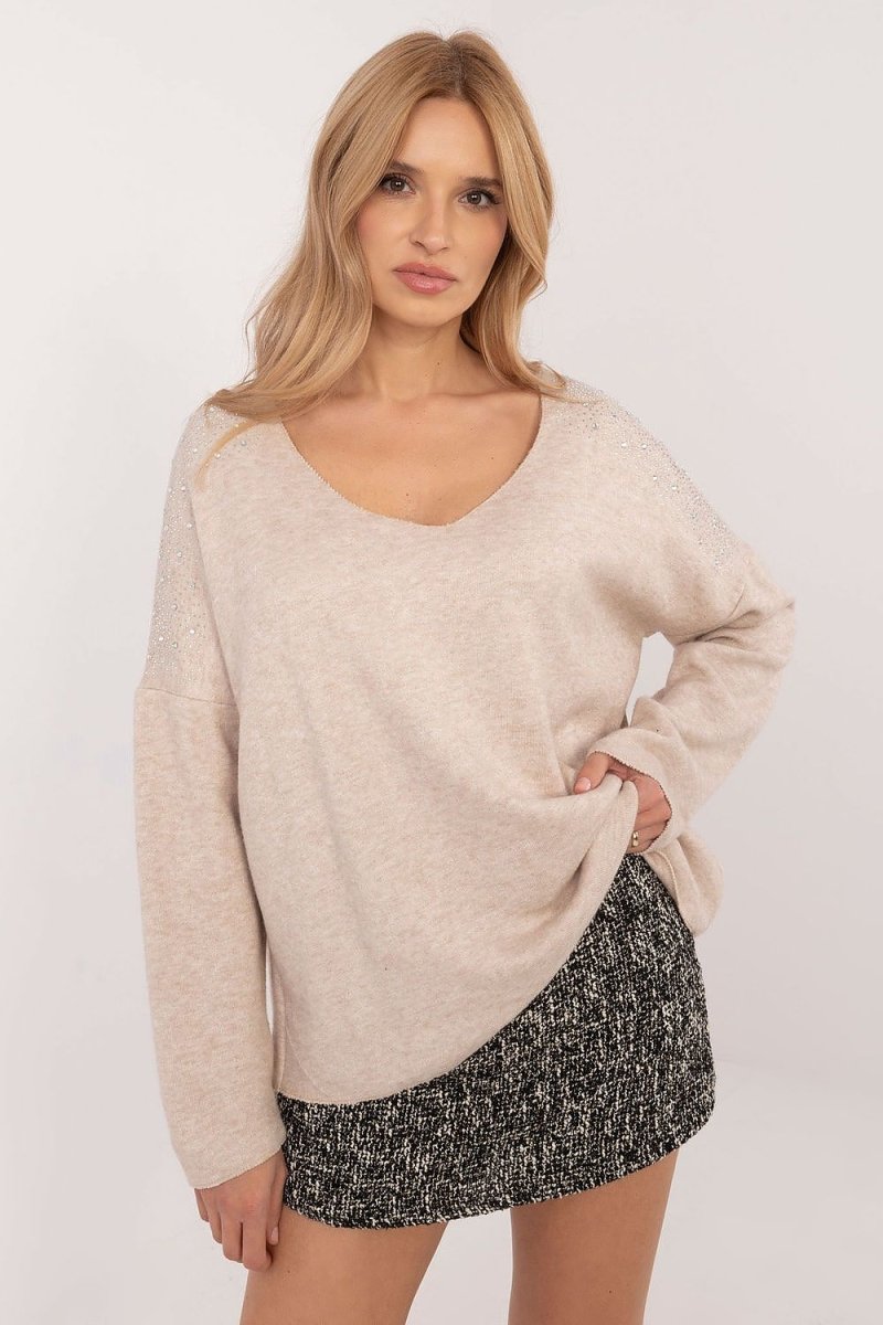 Italy Moda Women's Knitted Jumper Model 202741 - Elegant Casual Sweater | wowstore.live - Wow Store