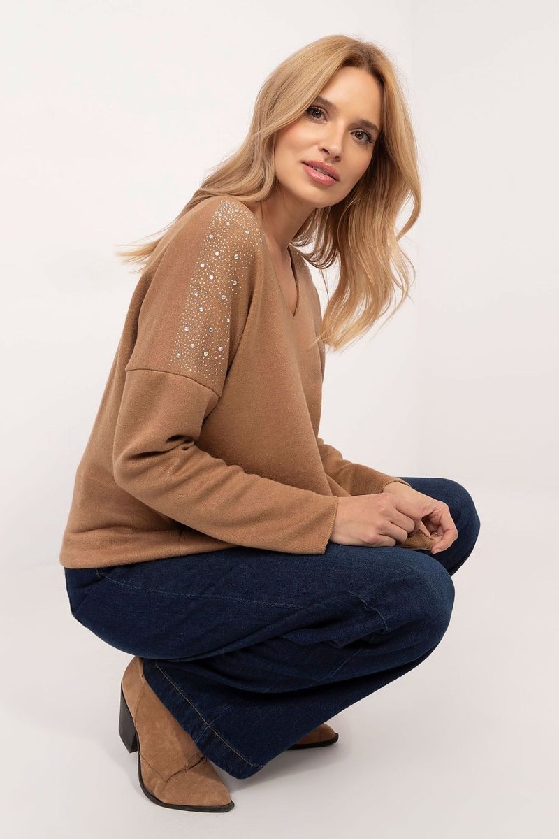 Italy Moda Women's Knitted Jumper Model 202741 - Elegant Casual Sweater | wowstore.live - Wow Store