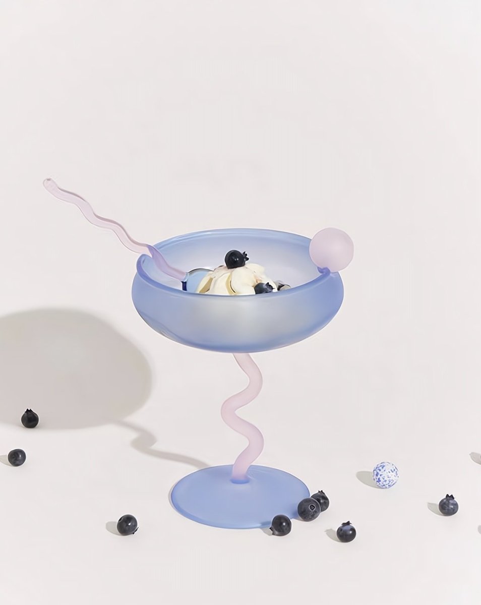 Jelly Bean Wine Glass - Whimsical Eclectic Dopamine Cocktail Coupe - Wow Store