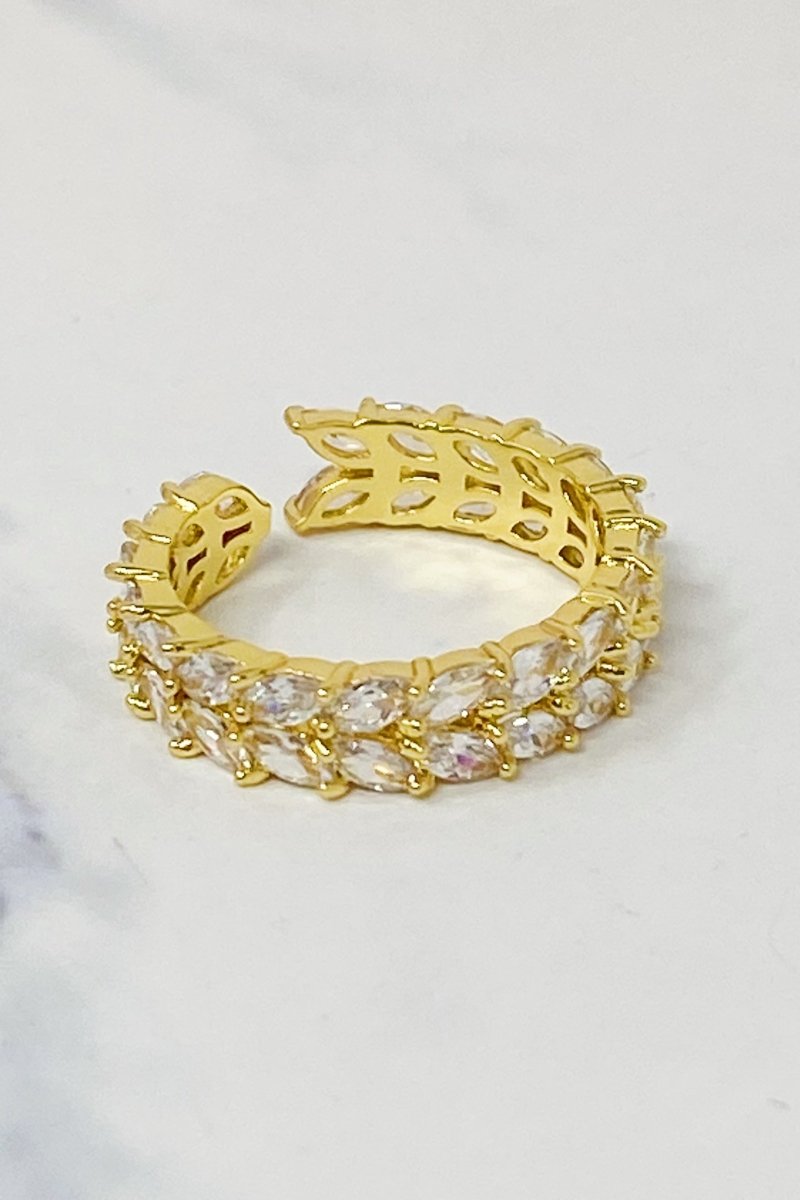 Jeweled Chevron Ring - WowStore.live