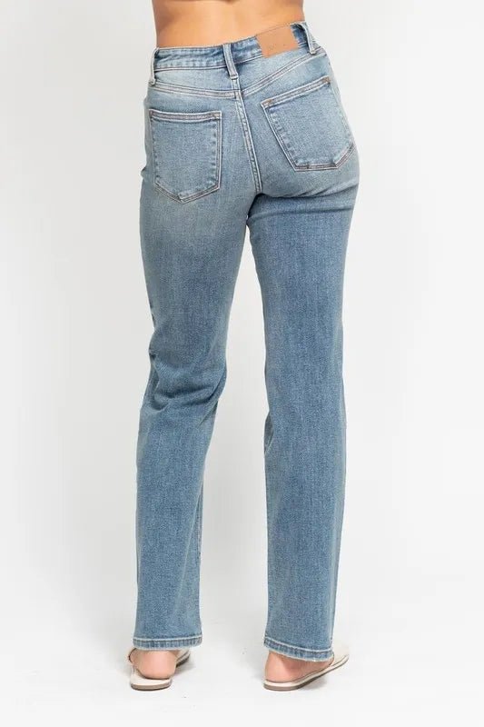 Judy Blue High Waist Distressed Dad Jeans - WowStore.live