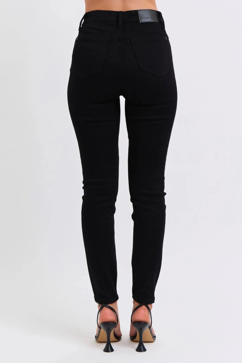Judy Blue Plus Size High-Waisted Faux Leather Skinny Pants - WowStore.live