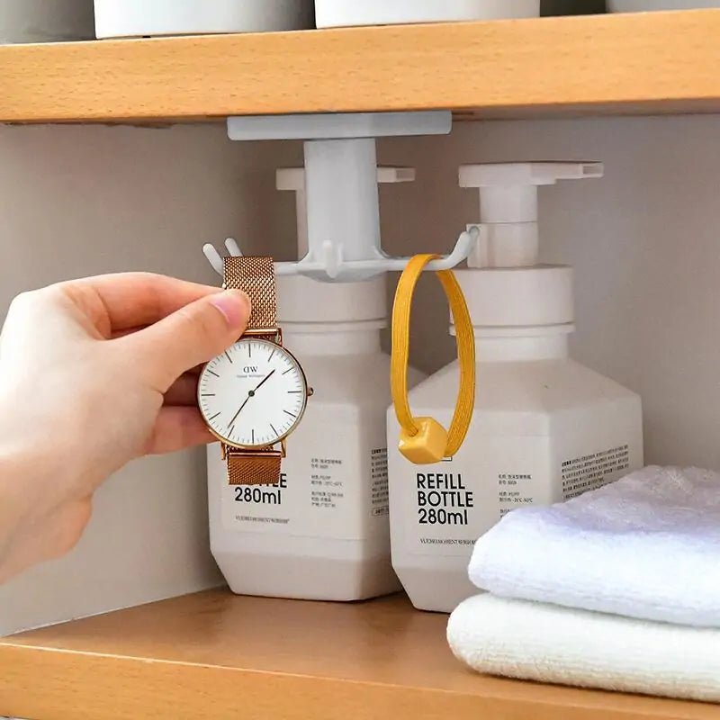 Kitchen Rotary Hook Wall Mounted Storage Rack - Wow Store