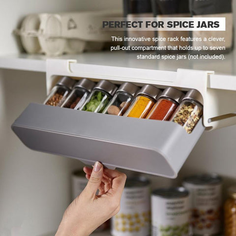 Kitchen Self - Adhesive Wall - Mounted Spice Organizer - Wow Store