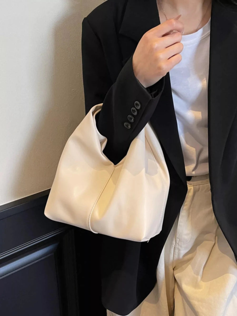 Knot Handle Leather Handbag - Wow Store
