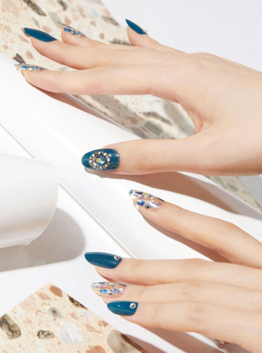 Korean Gel Nail Strips Nail decals All - In - One Kits - Wow Store