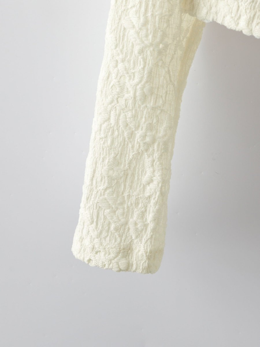 Lace Lightweight Button Up Cardigan - Wow Store