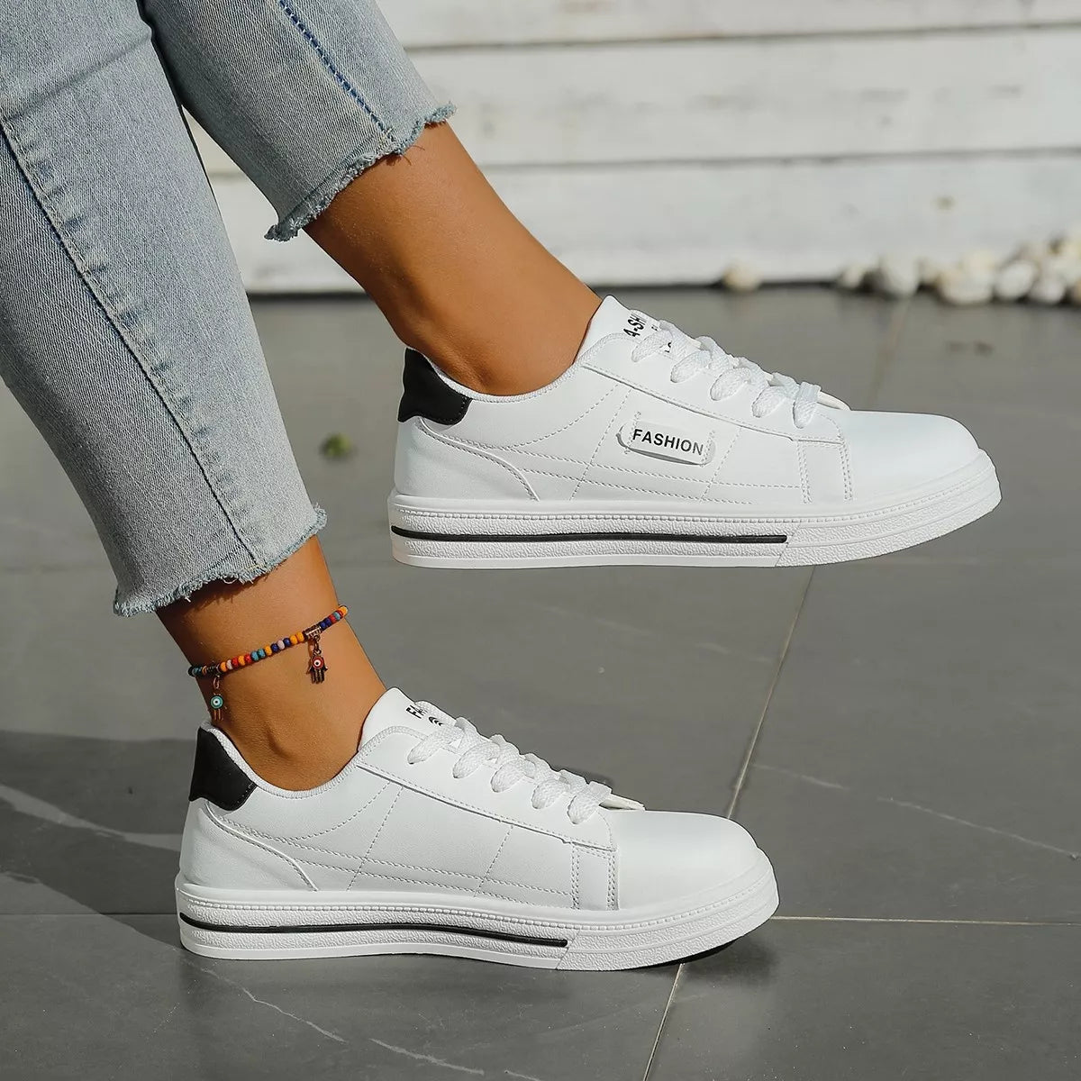 Lace Up Casual Sneakers - Wow Store