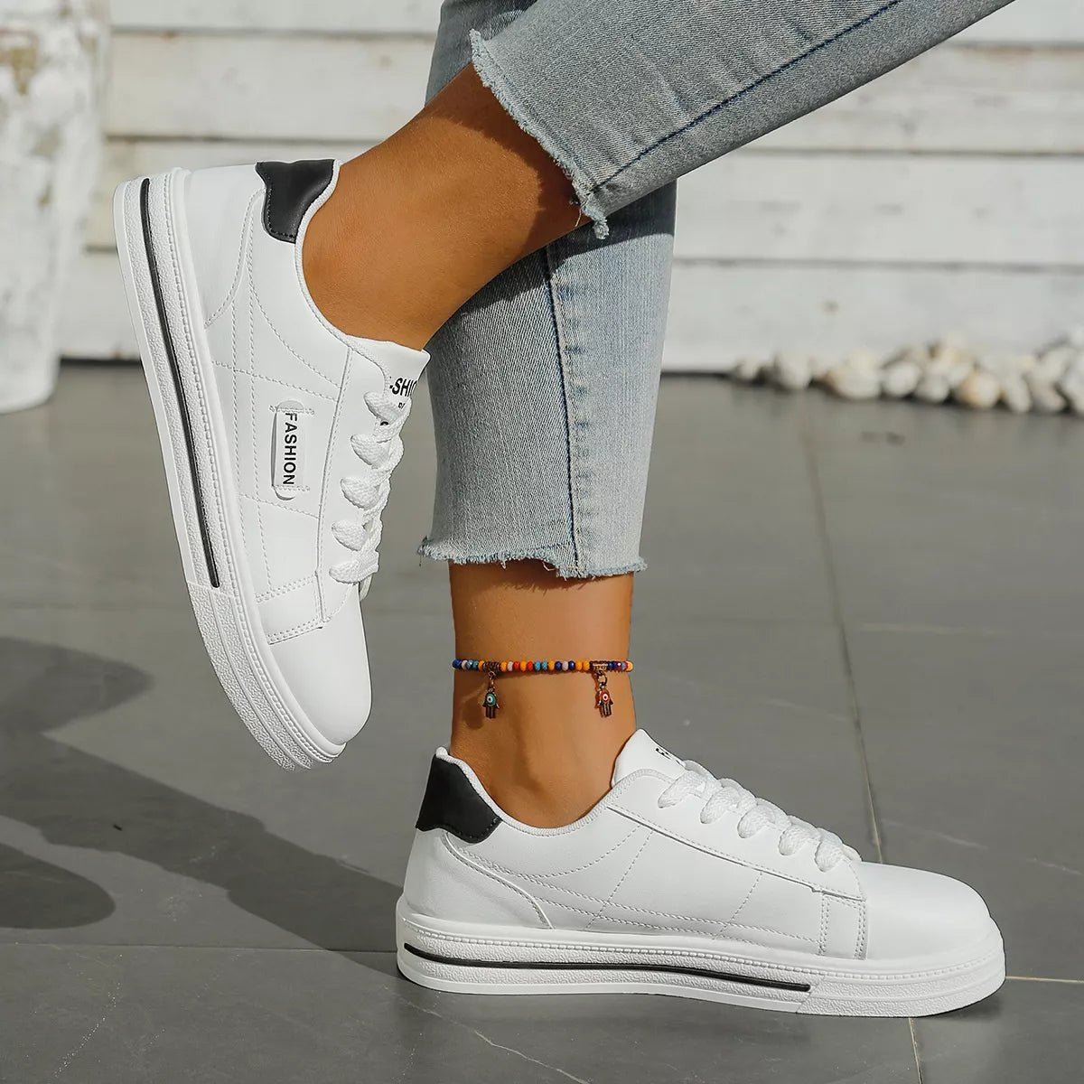 Lace Up Casual Sneakers - Wow Store