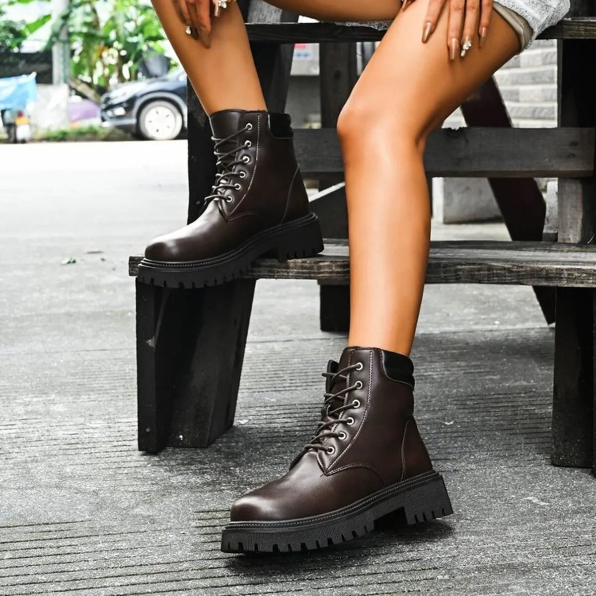 Lace Up Platform Boots - Wow Store