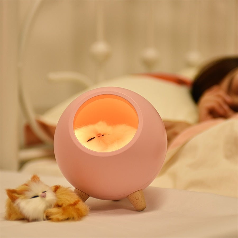 LED Cat Light USB Touch Night Llight Bionic Cat Stepless Dimming Atmosphere Room Decoration Lamp Holiday Gift - Wow Store