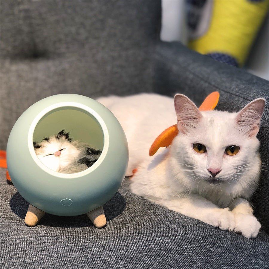 LED Cat Light USB Touch Night Llight Bionic Cat Stepless Dimming Atmosphere Room Decoration Lamp Holiday Gift - Wow Store