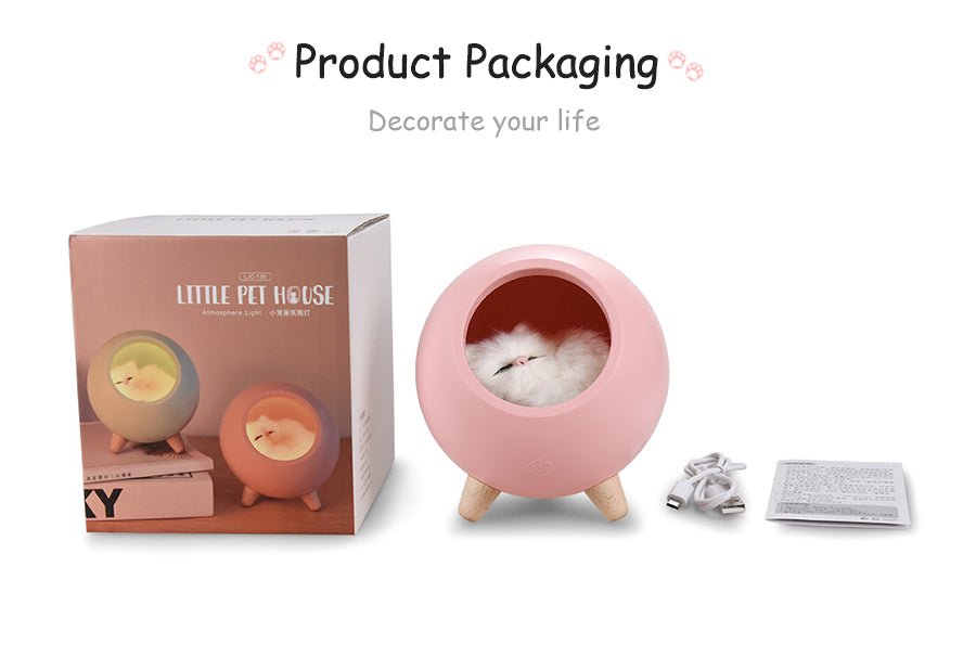 LED Cat Light USB Touch Night Llight Bionic Cat Stepless Dimming Atmosphere Room Decoration Lamp Holiday Gift - Wow Store