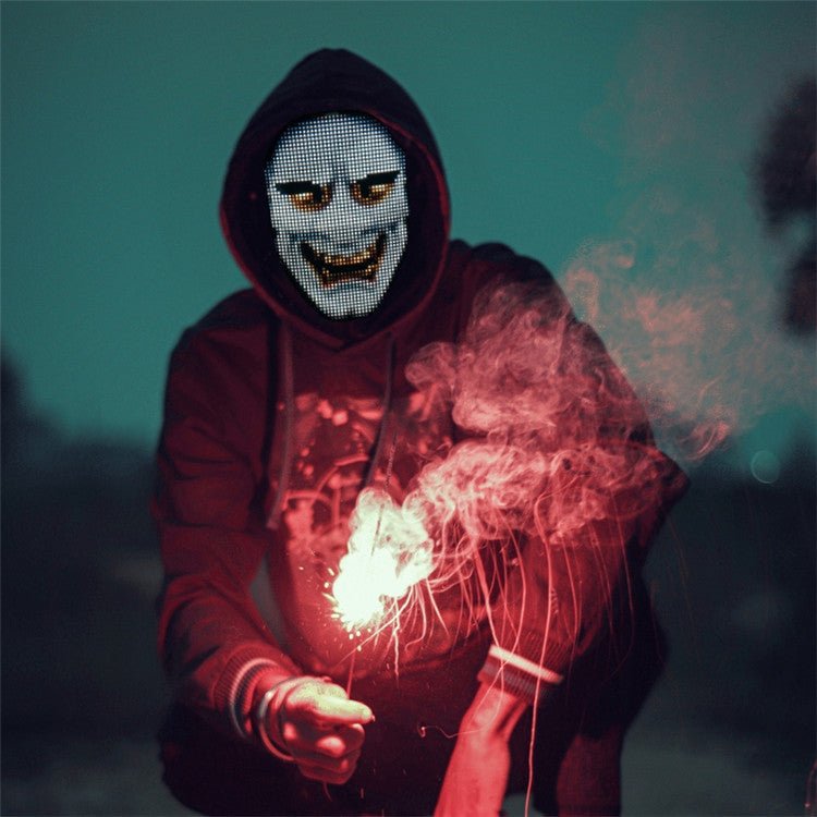 LED Glow Face Mask - Color - Changing Fashion Accessory for Night Out - Wow Store