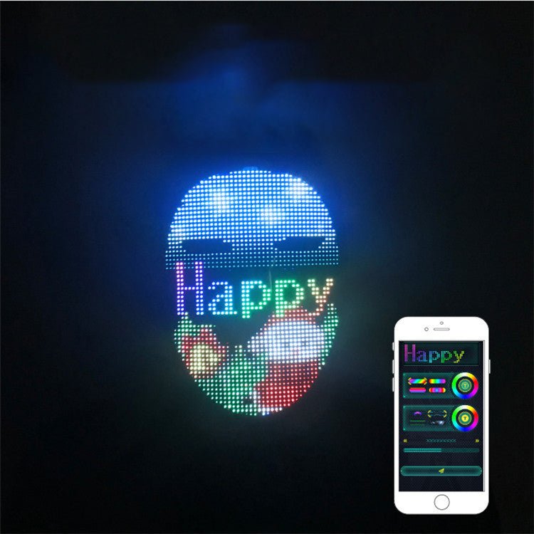 LED Glow Face Mask - Color - Changing Fashion Accessory for Night Out - Wow Store