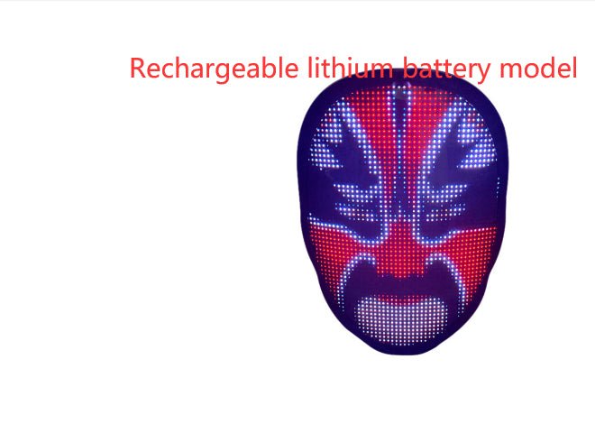 LED Glow Face Mask - Color - Changing Fashion Accessory for Night Out - Wow Store